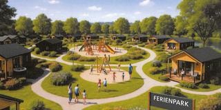 Eine Illustration zum Ferienpark auf Zeltpalastgelände (Foto: Kreisstadt Merzig)