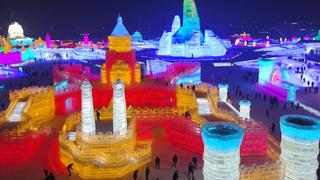 Das Ice Festival. Harbin, China.  (Foto: dpa / Tian Weitao)