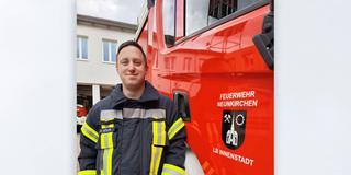 Feuerwehrmann Patrick Wöllm (Foto: SR/Patrick Wiermer)