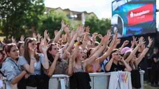 Leony auf der Bühne beim SR Ferien Open Air. (Foto: Dirk Guldner)