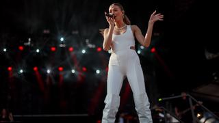 Leony auf der Bühne beim SR Ferien Open Air. (Foto: Dirk Guldner)