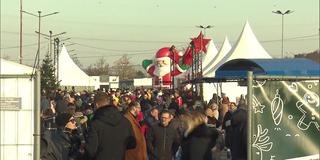 Menschenmenge auf der Abschiedsfeier beim Ford-Werk in Saarlouis (Foto: SR)