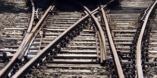 Weiche einer Gleisanlage (Foto: SR)