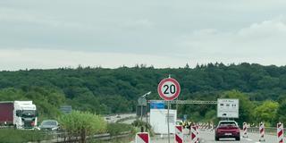 Grenzkontrollen auf der Autobahn nach Luxemburg, Tempo 20 (Foto: SR)