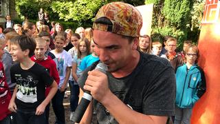 Die Halberg Open Air Schultour zu Gast beim Von der Leyen-Gymnasium in Blieskastel (Foto: Matteo Schwanengel/Freaky Jörn)