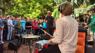 Die Halberg Open Air Schultour zu Gast beim Von der Leyen-Gymnasium in Blieskastel (Foto: Matteo Schwanengel/Freaky Jörn)