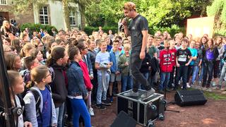 Die Halberg Open Air Schultour zu Gast beim Von der Leyen-Gymnasium in Blieskastel (Foto: Matteo Schwanengel/Freaky Jörn)