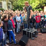 Die Halberg Open Air Schultour zu Gast beim Von der Leyen-Gymnasium in Blieskastel (Foto: Matteo Schwanengel/Freaky Jörn)