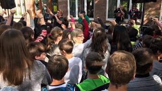 Die Halberg Open Air Schultour zu Gast beim Von der Leyen-Gymnasium in Blieskastel (Foto: Matteo Schwanengel/Freaky Jörn)