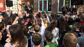 Die Halberg Open Air Schultour zu Gast beim Von der Leyen-Gymnasium in Blieskastel (Foto: Matteo Schwanengel/Freaky Jörn)