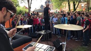 Die Halberg Open Air Schultour zu Gast beim Von der Leyen-Gymnasium in Blieskastel (Foto: Matteo Schwanengel/Freaky Jörn)