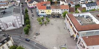 Luftaufnahme Dudweiler, Markt (Foto: IMAGO / BeckerBredel)