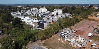 Luftbild des Neubaugebiets „Am Franzenbrunnen“ in Saarbrücken 2020 (Foto: IMAGO / BeckerBredel)