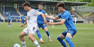 Minos Gouras (Homburg), Luca Erlein (Hoffenheim), Lukas Mazagg (Hoffenheim) (Foto: IMAGO / Jan Huebner)