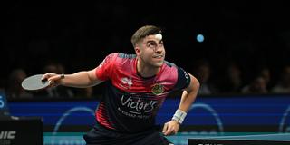 FCS TT-Spieler Darko Jorgić in der Saarbrücker Saarlandhalle. (Foto: IMAGO / Revierfoto)