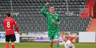 FC Homburg-Spieler Michael Heilig bejubelt Tor gegen SG Großaspach (Foto: IMAGO / SNS UG)
