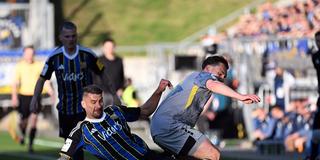 Spielszene zwischen dem 1. FC Saarbrücken und Alemannia Aachen (Foto: IMAGO / Jan Huebner)