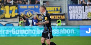Florian Pick (1. FCS) (Foto: IMAGO / Fussball-News Saarland / Sebastian Bach)
