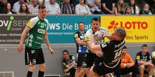 Spielszene zwischen der HG Saarlouis und dem TV Homburg (Foto: IMAGO / Fussball-News Saarland)