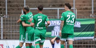 Torjubel beim FC Homburg zur 3:1-Führung (Foto: IMAGO / Fussball-News Saarland)