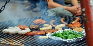 Schwenkgrill über Buchenfeuer (Foto: IMAGO / Pond5 Images)