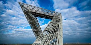Das Saarpolygon mit geschlossenem Eingang (Foto: IMAGO / Pond5 Images)