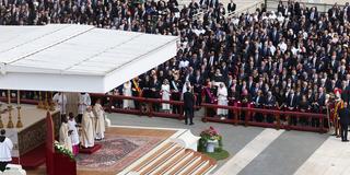 Amtseinführung von Papst Leo XIV. (Foto: IMAGO / ABACAPRESS)