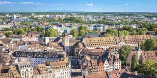 Luftaufnahme der Stadt Straßburg (Foto: IMAGO / YAY Images)