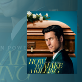 Vor blauem Hintergrund lächelt ein Mann mit dunklen Haaren in die Kamera, unten im Bild steht der Filmtitel "How to Make a Killing - Todsicheres Erbe" (Foto: IMAGO)