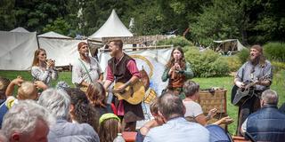 Phantasie- und Mittelatertage im Deutsch-Französischen Garten (DFG) in Saarbrücken (Foto: IMAGO / BeckerBredel)