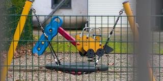 Verwaister Spielplatz der Kita „Zwergwerk“ in Wadgassen (Foto: SR)