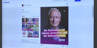 Screenshot des Facebook-Posts von Oskar Lafontaine zu angeblichem „Russenhass“ in Deutschland (Foto: SR)