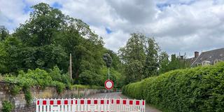 Sperrung auf der L 170 (Foto: Lea Kiehneker/SR)