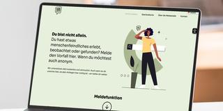 Screenshot der Meldestelle für menschenfeindliche Vorfälle auf einem Laptop. (Foto: SR)