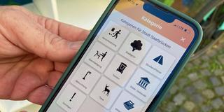 Auswahl in der Meldoo App (Foto: SR / Lisa Krauser)