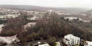 Luftaufnahme des geplanten Neubaugebiets Knappenroth/Rastpfuhl (Foto: SR)