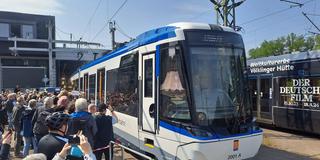 Präsentation des neuen Saarbahn-Zugs (Foto: Michael Schmitt)