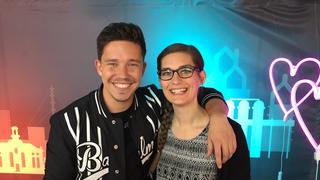 Nico Santos und Moderatorin Krissy (Foto: UNSERDING)