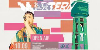 Plakat mit allen Infos zu Marterias Open Air Kontzert in Luxemburg. (Foto: Pressefoto/Den Atelier)