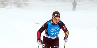 Die Marpingerin Johanna Recktenwald beim Para Biathlon Weltcup 2026 (Foto: picture alliance / johapress | Joachim Hahne)