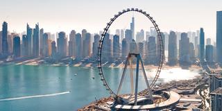 Das weltweit höchste Riesenrad, Ain Dubai, steht auf der Insel Bluewaters und besteht aus Stahl von Dillinger. (Foto: creativefamily - stock.adobe.com)