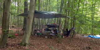 Portestcamp gegen die Rodung des Saarbrücker Stadtwalds „Hanni“ (Foto: SR)