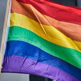 Eine wehende Regenbogenfahne (Foto: pixabay.com/SatyaPrem)