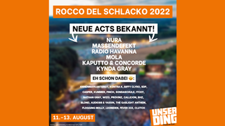 Weitere Bands auf dem Rocco del Schlacko 2022: Das Line Up. (Foto: UNSERDING)