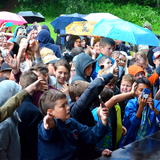 TIAVO mit der Schultour an der Gemeinschaftsschule Nohfelden-Türkismühle (Foto: UNSERDING/Leon Bungert)