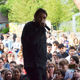 Die Schultour mit Tiavo an der Gemeinschaftsschule Bellvue (Foto: Christoph Brüwer)