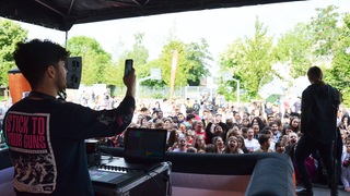 Die Schultour mit Tiavo an der Gemeinschaftsschule Bellvue (Foto: Christoph Brüwer)