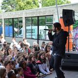 Die Schultour mit Tiavo an der Gemeinschaftsschule Bellvue (Foto: Christoph Brüwer)