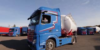 LKW in einer Spedition (Foto: SR)