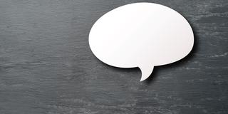 Eine Sprechblase auf grauem Hintergrund (Foto: stux/pixabay.com)